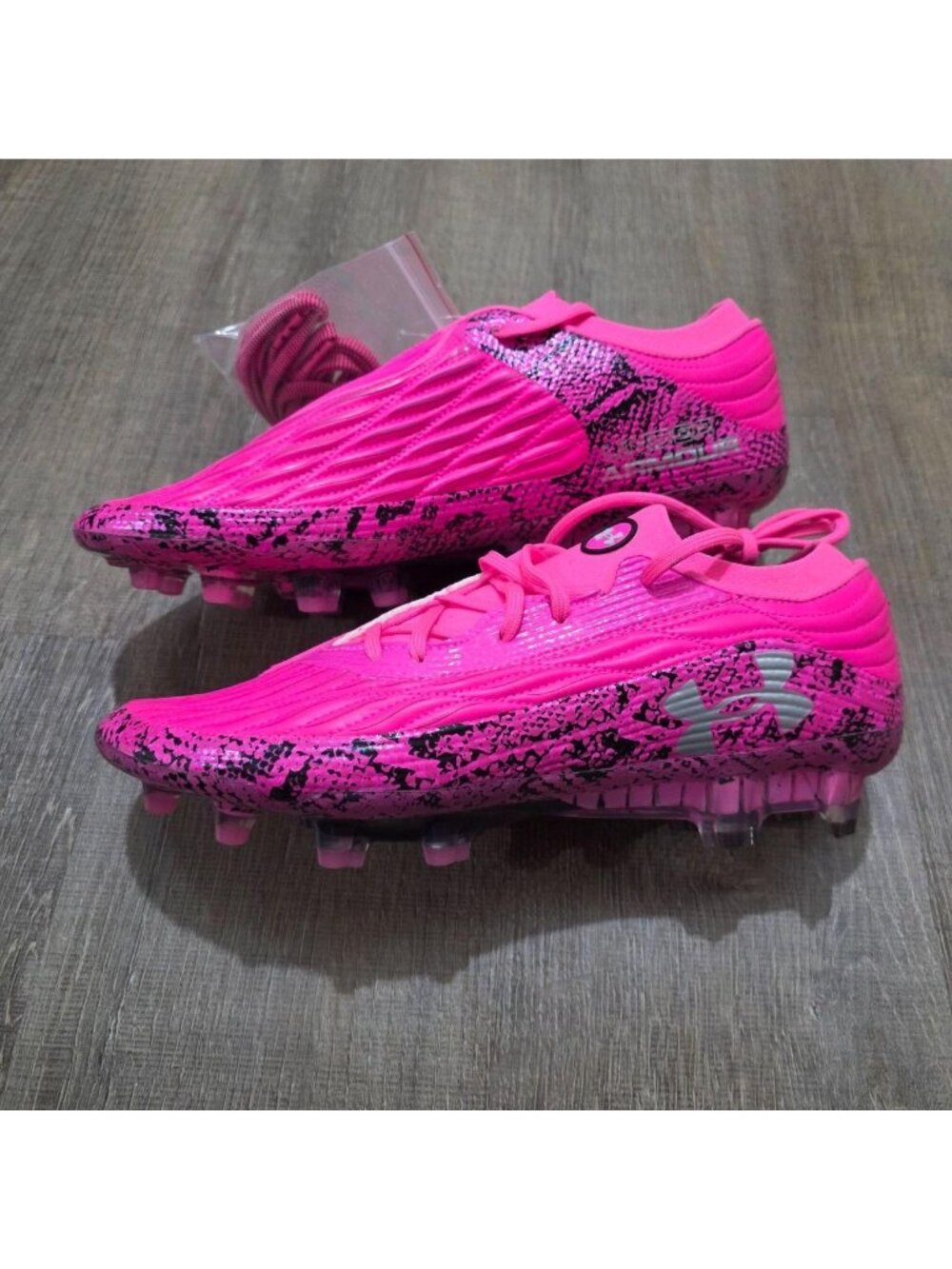 Under Armour Shadow Elite 3 FG Pitch Viper Men 6.5 Pink Soccer Cleats New